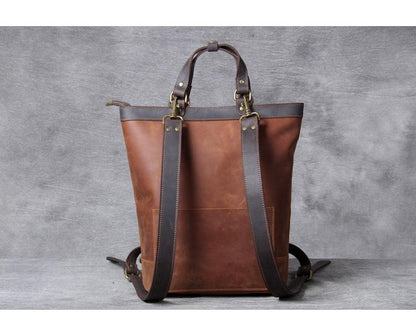 Image of The Icarus Handmade Vintage Leather Backpack 698124272 from Edmene LLC