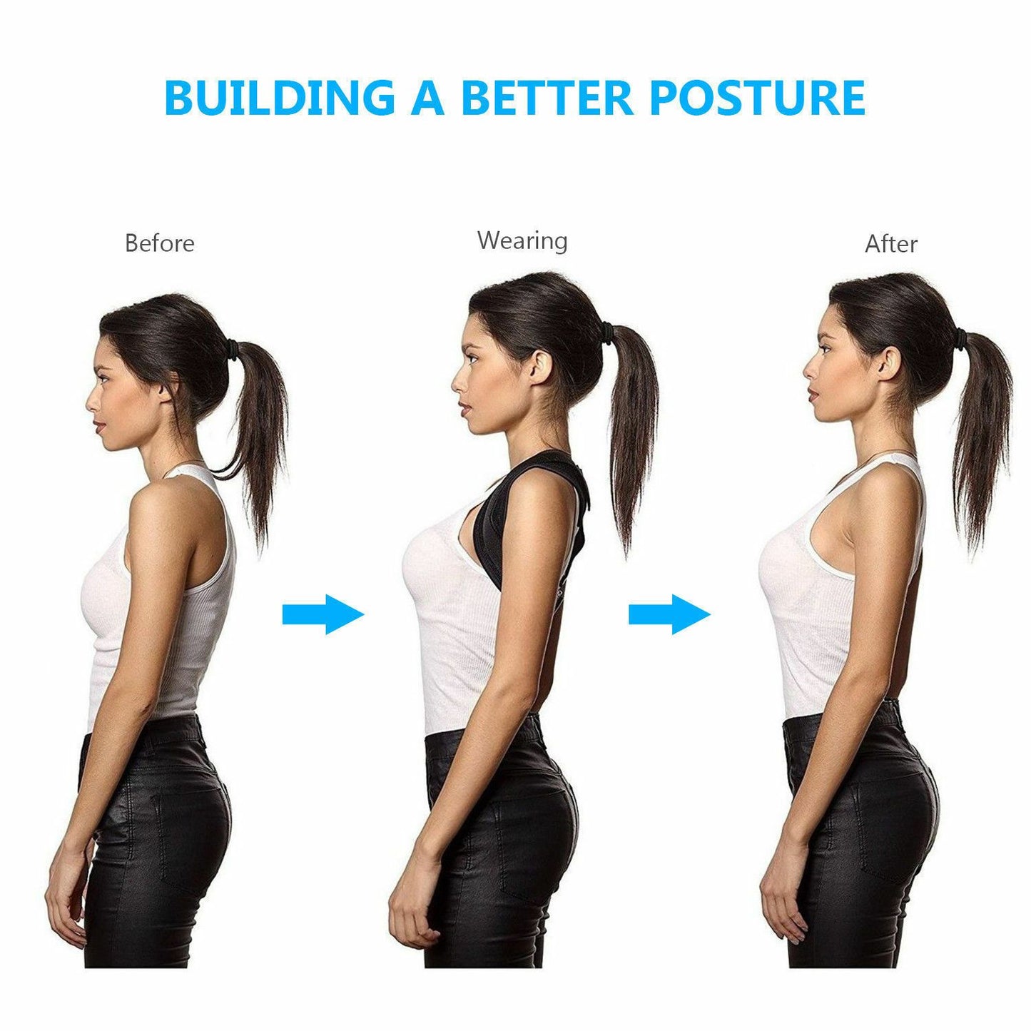 Image of Unisex Adjustable Back Posture Corrector 1025544826 from Edmene LLC