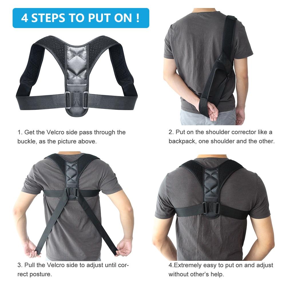 Image of Unisex Adjustable Back Posture Corrector 1025544826 from Edmene LLC