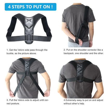 Image of Unisex Adjustable Back Posture Corrector 1025544826 from Edmene LLC
