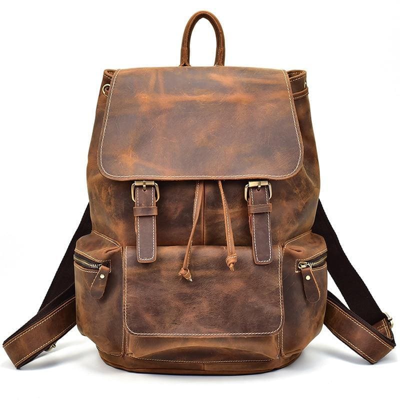 Image of The Hagen Backpack Vintage Leather Backpack 1242026294 from Edmene LLC