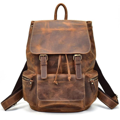 Image of The Hagen Backpack Vintage Leather Backpack 1242026294 from Edmene LLC