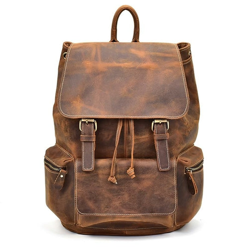 Image of The Hagen Backpack Vintage Leather Backpack 1242026294 from Edmene LLC