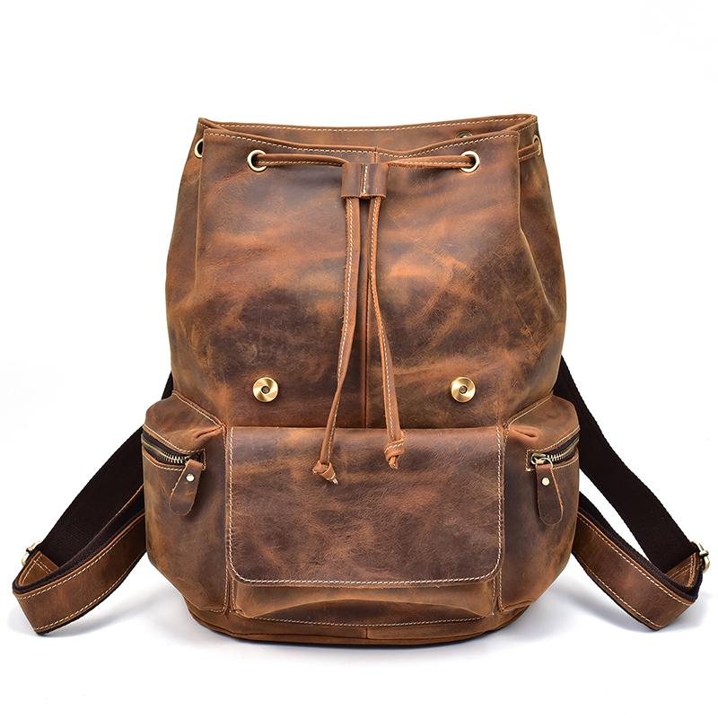 Image of The Hagen Backpack Vintage Leather Backpack 1242026294 from Edmene LLC