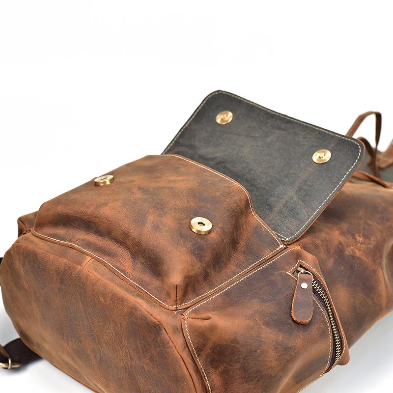 Image of The Hagen Backpack Vintage Leather Backpack 1242026294 from Edmene LLC