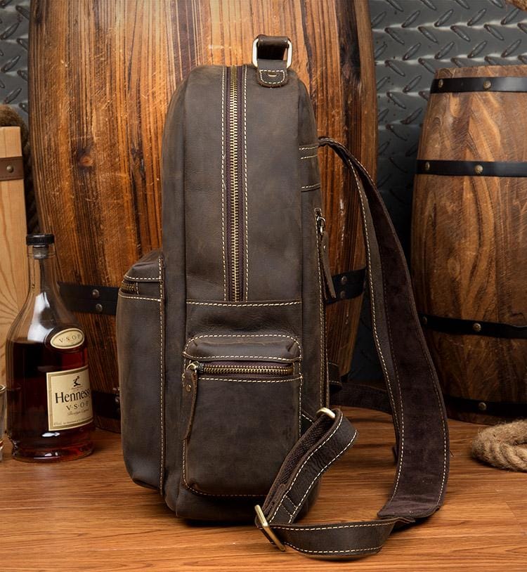 Image of The Langley Backpack | Genuine Vintage Leather Backpack from Edmene LLC