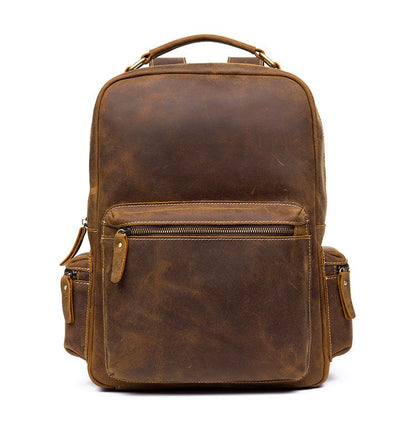 Image of The Langley Backpack Genuine Vintage Leather Backpack 1017340885 from Edmene LLC