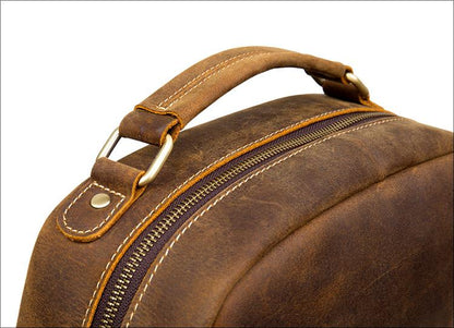 Image of The Langley Backpack Genuine Vintage Leather Backpack 1017340885 from Edmene LLC