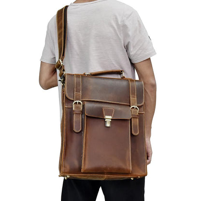 Image of The Vali Backpack Handmade Vintage Leather 1062593859 from Edmene LLC