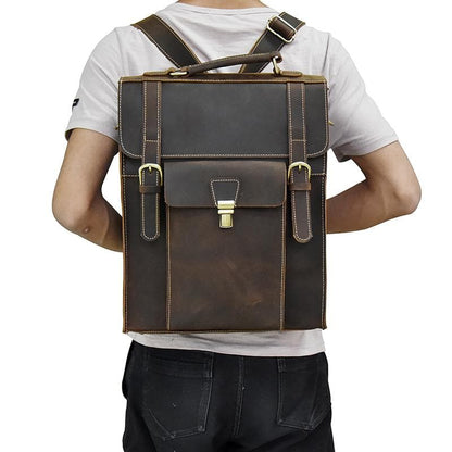 Image of The Vali Backpack Handmade Vintage Leather 1062593859 from Edmene LLC