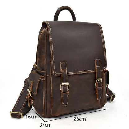 Image of The Freja Backpack Handcrafted Leather Backpack 670607497 from Edmene LLC