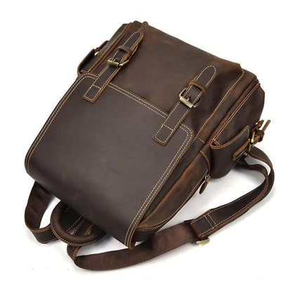 Image of The Freja Backpack Handcrafted Leather Backpack 670607497 from Edmene LLC
