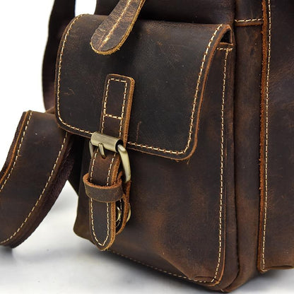 Image of The Freja Backpack Handcrafted Leather Backpack 670607497 from Edmene LLC