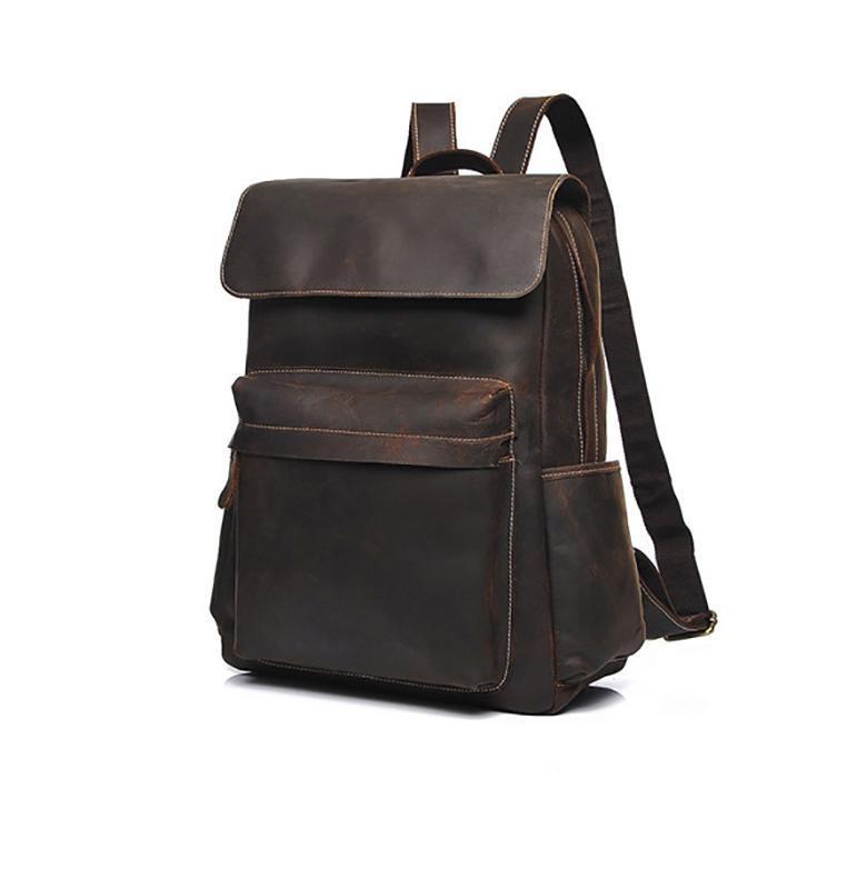 Image of The Helka Backpack Genuine Vintage Leather Backpack 188813520 from Edmene LLC