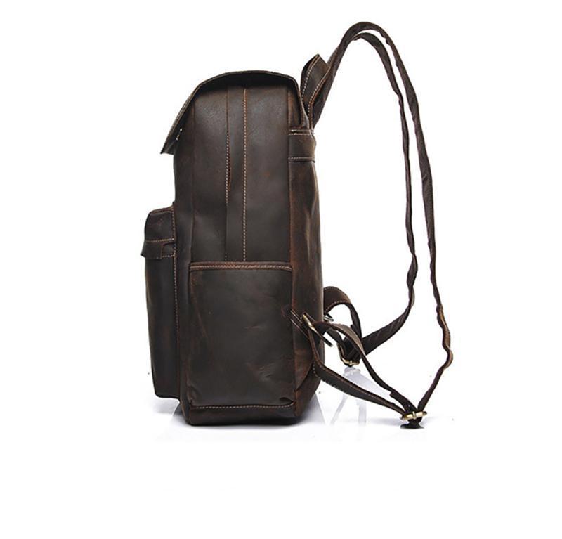 Image of The Helka Backpack Genuine Vintage Leather Backpack 188813520 from Edmene LLC