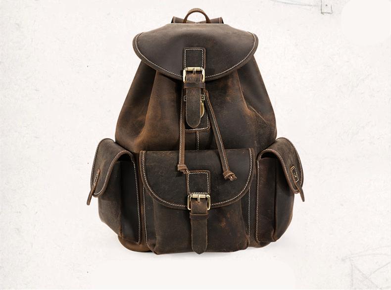 Image of The Thorsen Backpack Small Handmade Genuine Leather Backpack 1743285758 from Edmene LLC