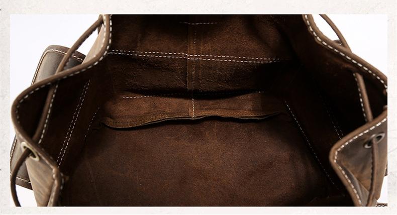 Image of The Thorsen Backpack Small Handmade Genuine Leather Backpack 1743285758 from Edmene LLC