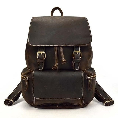 Image of The Hagen Backpack Vintage Leather Backpack 1242026294 from Edmene LLC