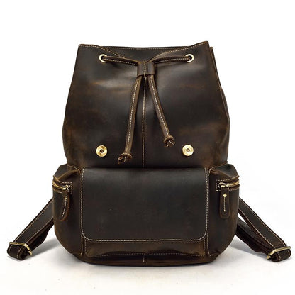 Image of The Hagen Backpack Vintage Leather Backpack 1242026294 from Edmene LLC