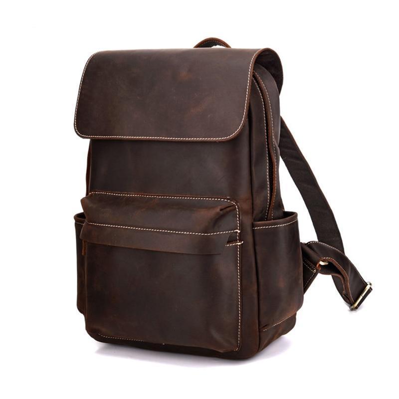 Image of The Helka Backpack | Genuine Vintage Leather Backpack from Edmene LLC