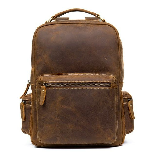 Image of The Langley Backpack Genuine Vintage Leather Backpack 1017340885 from Edmene LLC