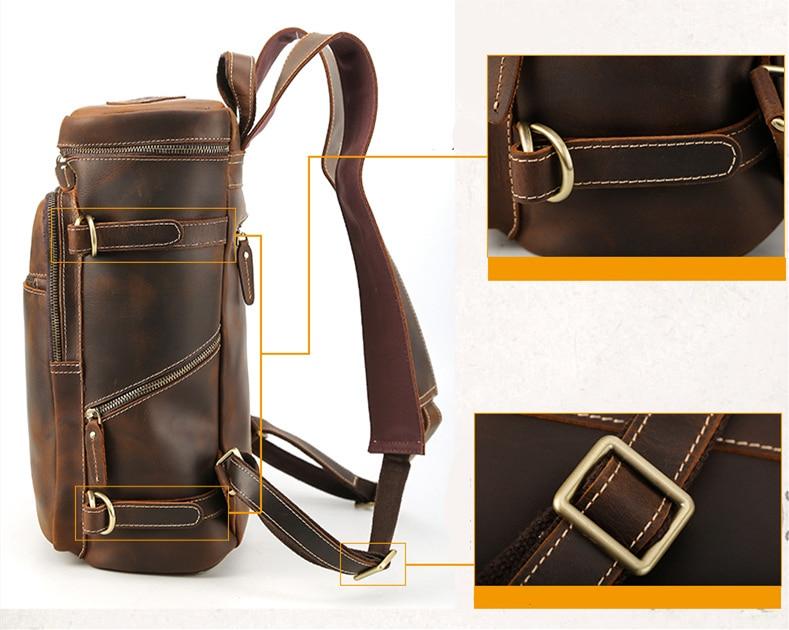 Image of The Raoul Backpack Handmade Vintage Leather Backpack 107331993 from Edmene LLC