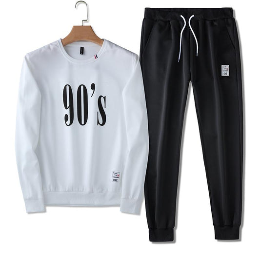 Image of Spring / autumn men's black and white digital graphic lon... from Edmene LLC