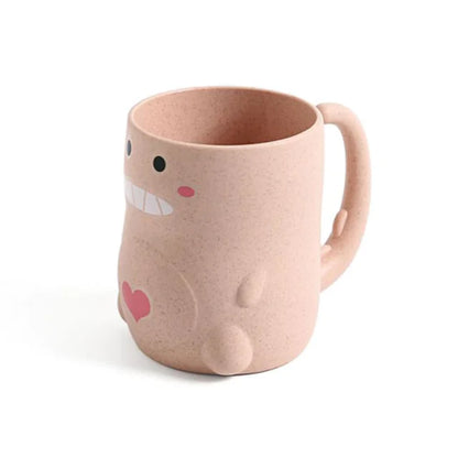 Cute Bathroom Tumbler and Toothbrush Cup