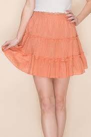 Image of Eyelet Elastic Waist Skirt from Edmene LLC