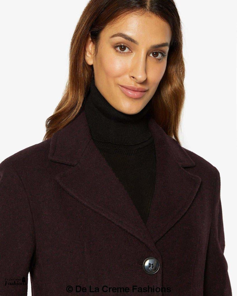 Image of Slim Fit Wool Blend Longline Maxi Coat 1816 296070815 from Edmene LLC