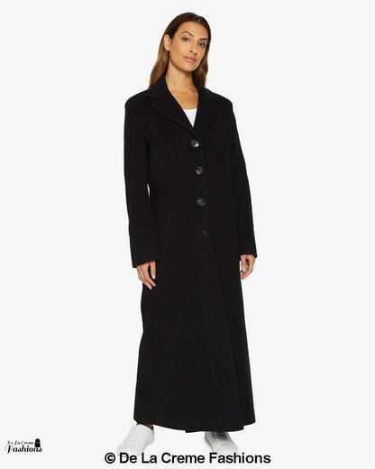 Image of Slim Fit Wool Blend Longline Maxi Coat 1816 296070815 from Edmene LLC
