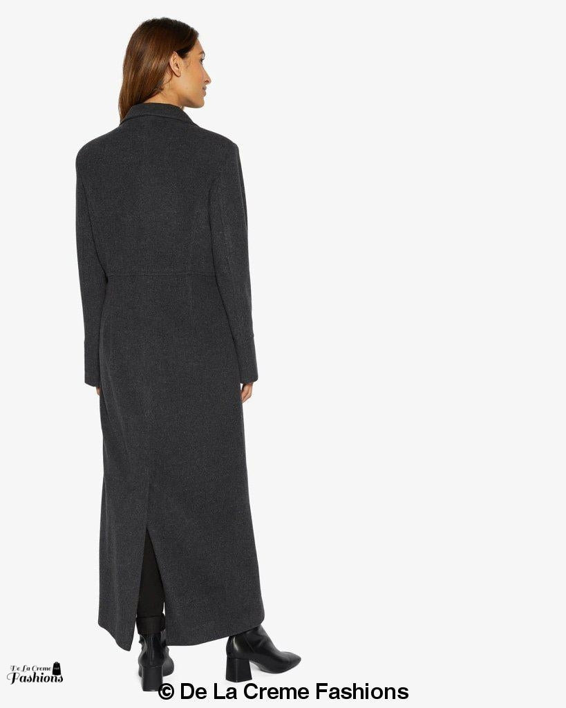 Image of Slim Fit Wool Blend Longline Maxi Coat 1816 296070815 from Edmene LLC