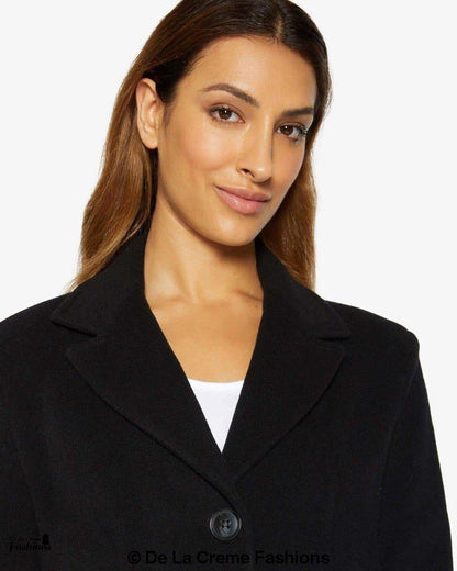 Image of Slim Fit Wool Blend Longline Maxi Coat 1816 296070815 from Edmene LLC