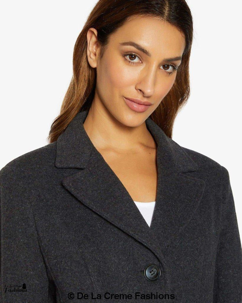 Image of Slim Fit Wool Blend Longline Maxi Coat 1816 296070815 from Edmene LLC