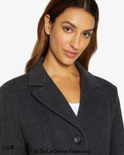 Image of Slim Fit Wool Blend Longline Maxi Coat 1816 296070815 from Edmene LLC