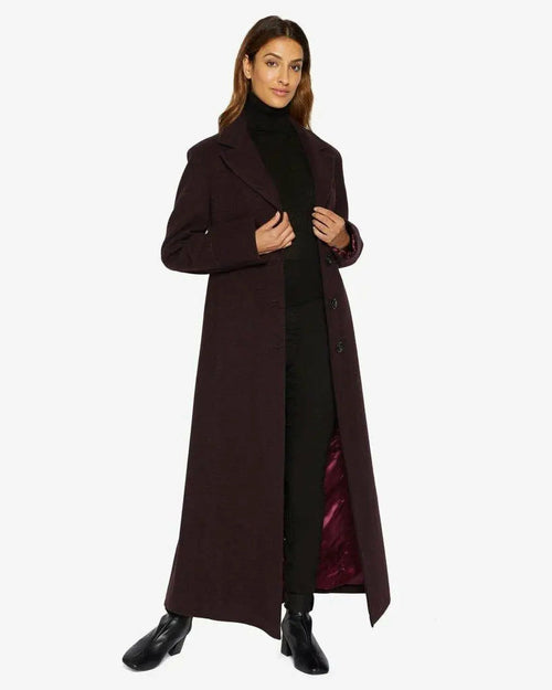 Image of Slim Fit Wool Blend Longline Maxi Coat 1816 296070815 from Edmene LLC