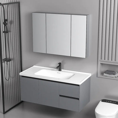 Elegant Drawer Bathroom Cabinet with Ceramic Sink Combo
