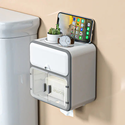 Luxury Wall-Mounted Paper Towel Holder for Bathroom