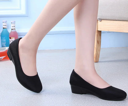 Wedge Shoes, Old Beijing Cloth Shoes, Soft Sole Shoes