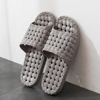 Unisex Hollow Out Bathroom Slippers for Home Use