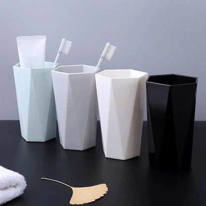 Bathroom Toothbrush and Mouthwash Tumbler Cup