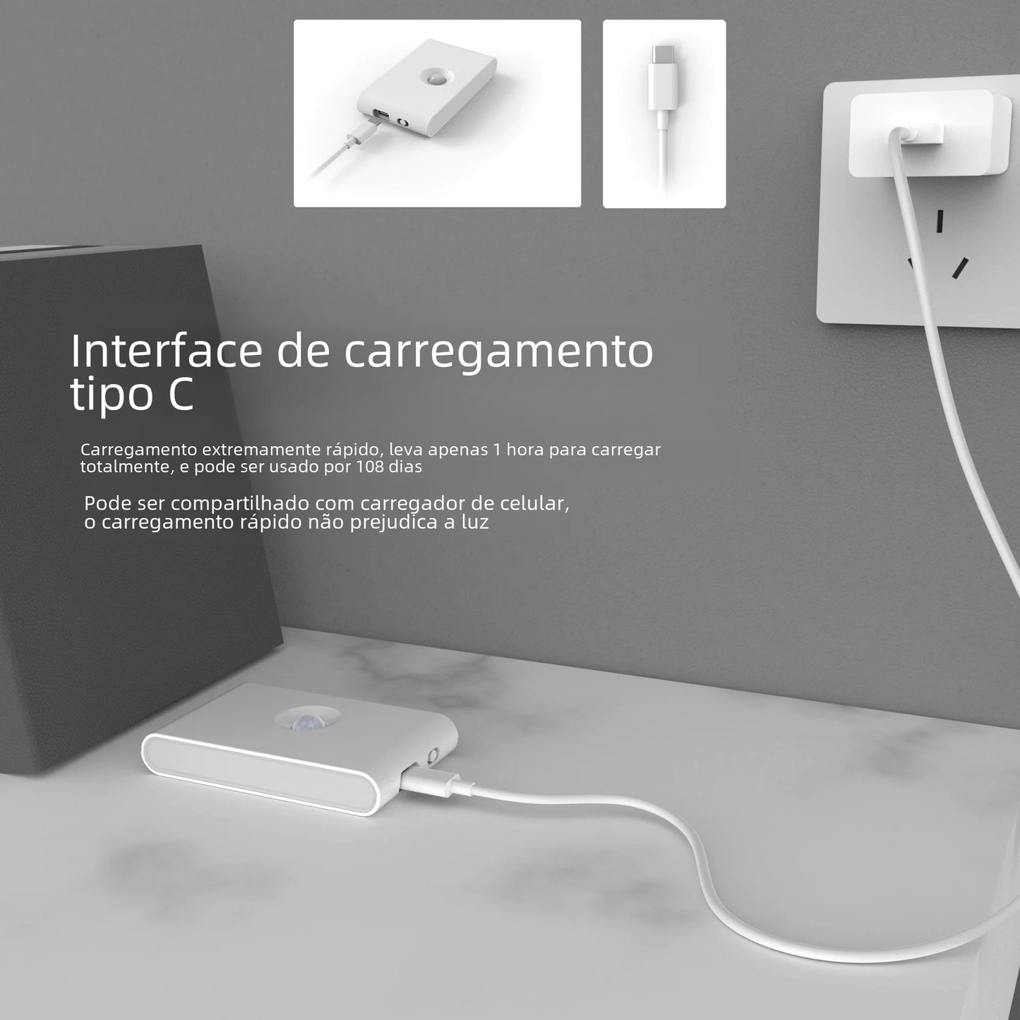 Smart Wireless Night Light for Bedroom and Hallway