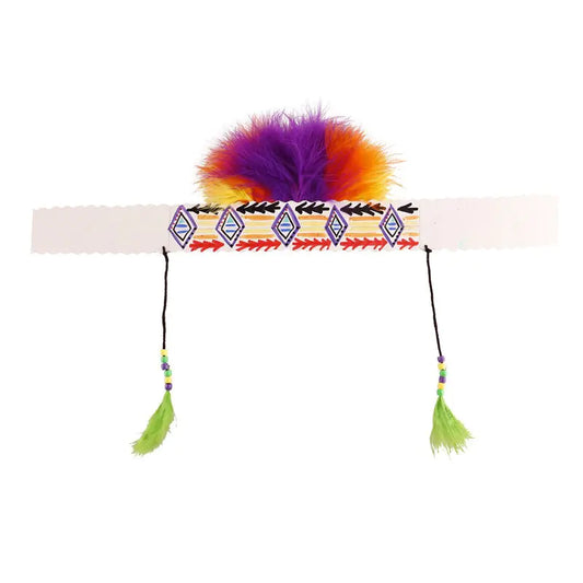 Thanksgiving DIY Indian Feather Headband Craft
