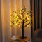 Green leaf white edge high 60CM24LED Brown tree light / Warm White