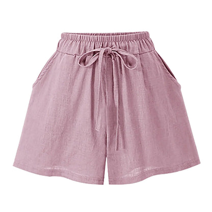 Plus Size Women's Summer Loose High Waist Shorts