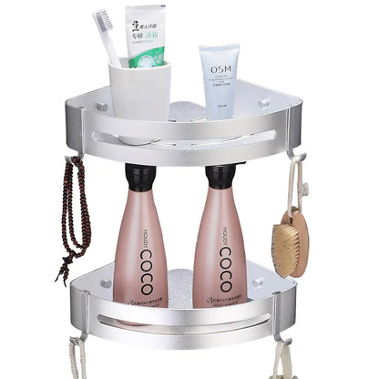 No-Drill Bathroom Storage Rack