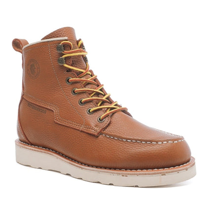Image of Rockrooster Mens 7 Inch Brown Soft Toe Wedge Work Boots With Vibram® Outsole Vap611 1140217607 from Edmene LLC