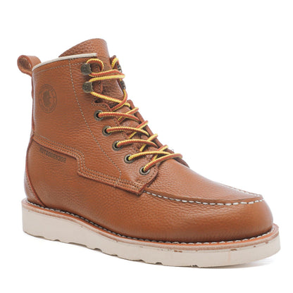 Image of Rockrooster Mens 7 Inch Brown Soft Toe Wedge Work Boots With Vibram® Outsole Vap611 1140217607 from Edmene LLC