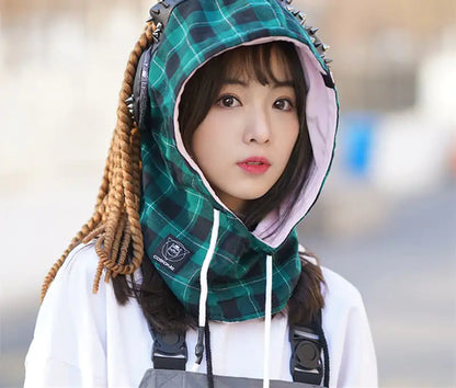 Cute Rabbit Ski Face Helmet Cap