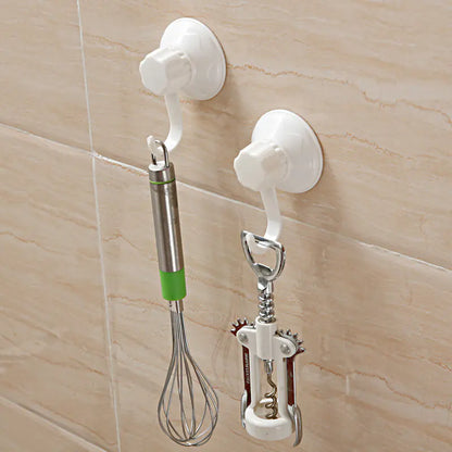 Powerful Plastic Suction Hooks for Bathroom